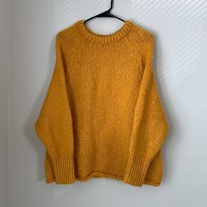 Zara yellow orange sweater